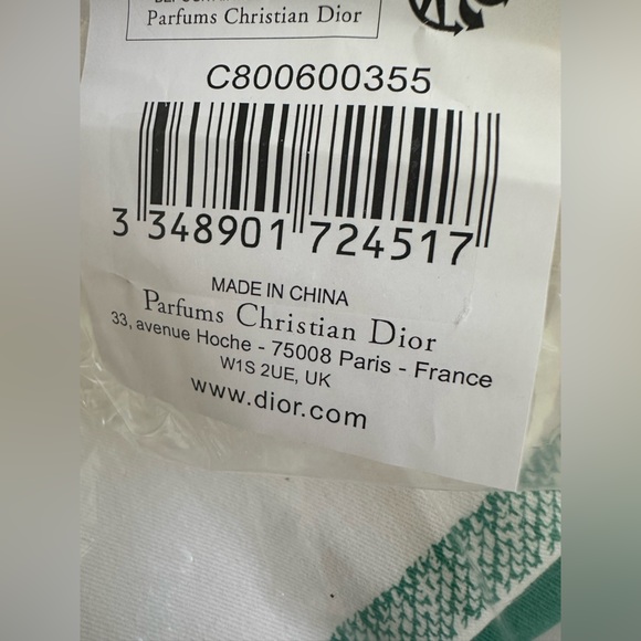 NEW💚Dior TOILE DE JOUY Novelty Tote Eco bag White Green